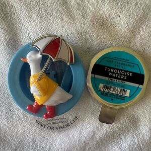 Bath & Body Works Duck Vent Clip Air Freshener - Blue, White, Yellow, Red